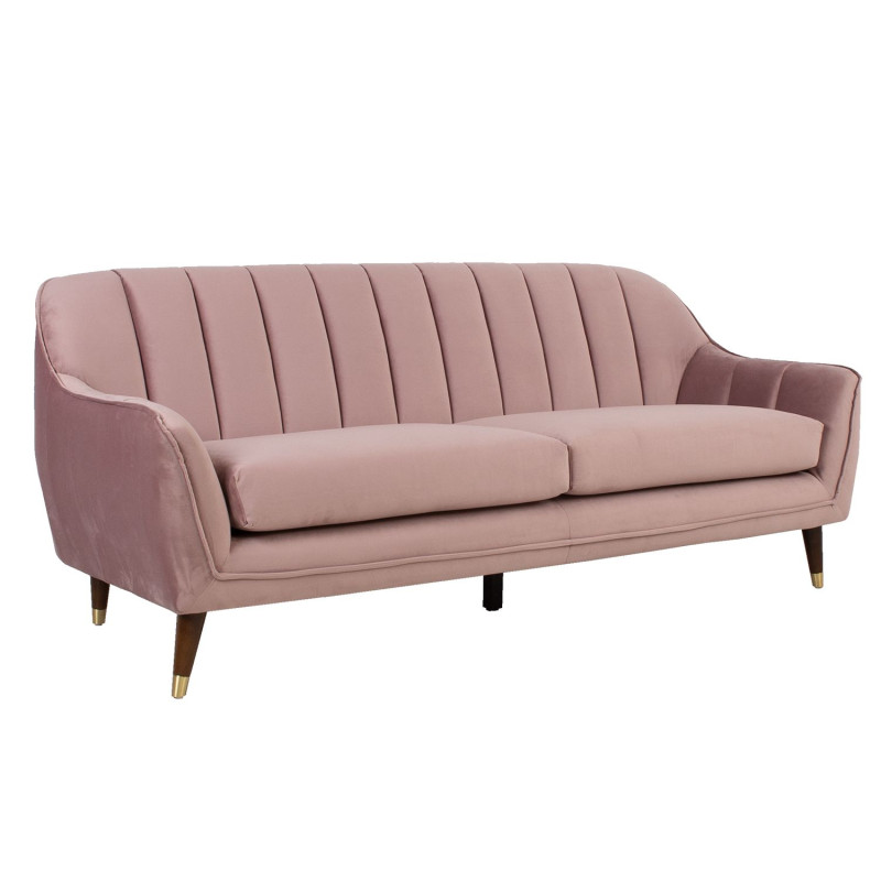 Vaaleanpunainen sohva