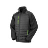 Result Unisex Compass topattu softshell-takki, musta/lime 3XL