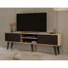 Kocot Toronto TV-taso 160cm, musta/beige